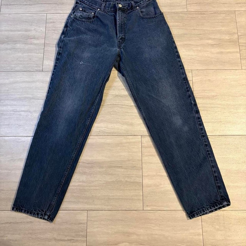 Vintage 90s County Seat Nuovo Jeans Mens Dark Wash Distressed Denim 33L